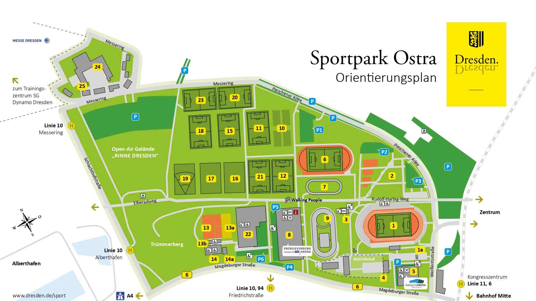 General plan of the Ostra Sports Park