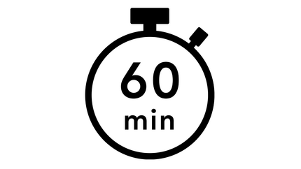 Stoppuhr mit 60 Minuten